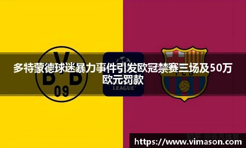 多特蒙德球迷暴力事件引发欧冠禁赛三场及50万欧元罚款